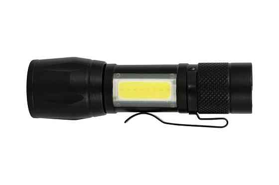 Фонарь с регулировкой фокуса WERTVOLL 3 режима LED/COB LED Li-ion 800 mAh/t 8000 K/100 lum AL 91х26  Харків