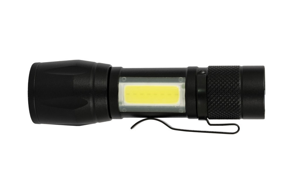 Фонарь с регулировкой фокуса WERTVOLL 3 режима LED/COB LED Li-ion 800 mAh/t 8000 K/100 lum AL 91х26  Харків - зображення 3