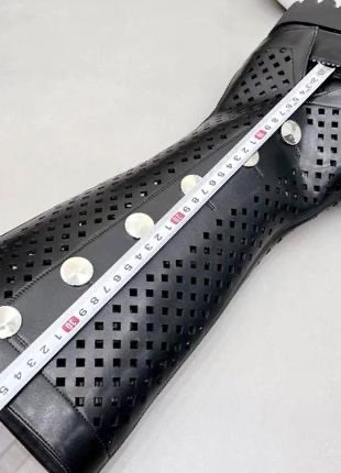 Сапоги - туфли, весна - лето, кожаные, с перфорацией, 25,5 см. Київ - зображення 3