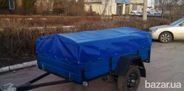 Тент на легковий причіп КМЗ 2,05 х 1,25 ПВХ Єврофура Баришівка - зображення 2