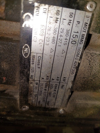 Электродвикатель MOT MMG 160M-2 42FF300 - 15 кВт, 2930 об/мин. Полтава - изображение 1