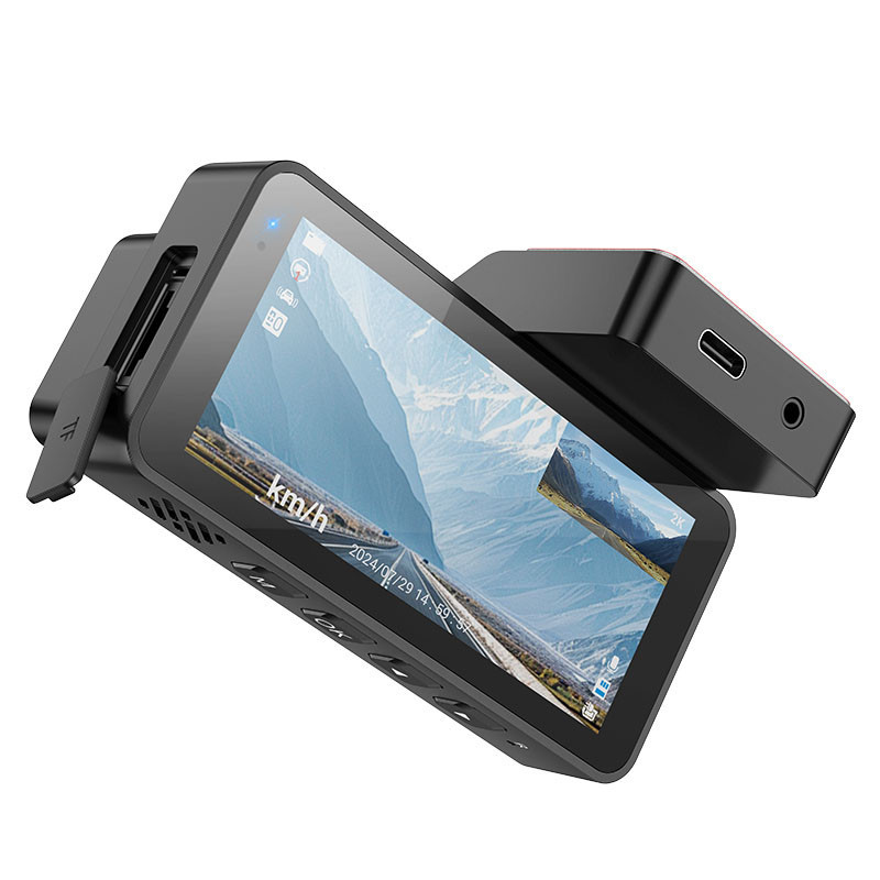 Видеорегистратор Hoco DV12 3.69-inch display with rear camera (2K+720P) Херсон - изображение 3