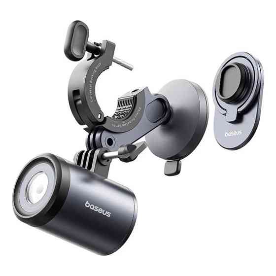 Вело- Мото- держатель+фонарь Baseus PrimeTrip Series 2-in-1 (C12569000121-0) Херсон