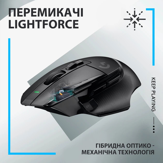 Мышь компьютерная безпроводная Logitech G502 X Lightspeed Wireless Black L910-006180 черная Киев - изображение 2