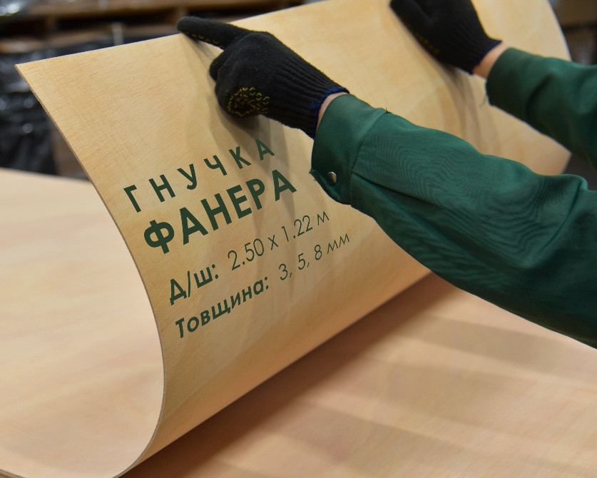 Гнучка фанера (гнутая) СЕЙБА (2,5 х 1,22 м) в наявності Киев - изображение 1