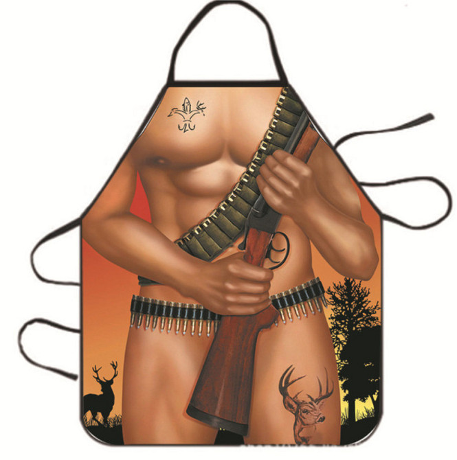 Фартух з приколом Мачо з рушницею 5586 71х54, 5х0, 2 см Київ - зображення 1