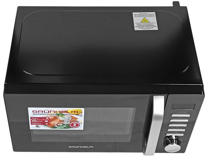 Микроволновая печь Grunhelm 20MX920-GB 20 л черная Київ - зображення 4