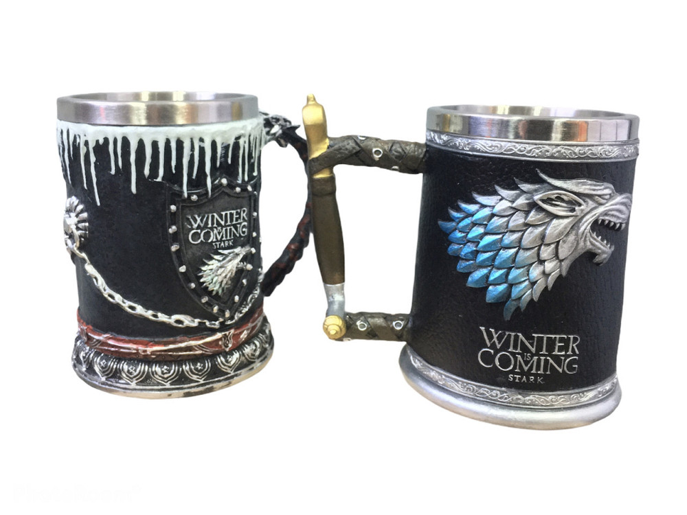 Подарочный Набор Кружка Чашка Бокал 3D Игра Престолов Game Of Thrones Winter Is Coming Stark Старк Київ - зображення 7