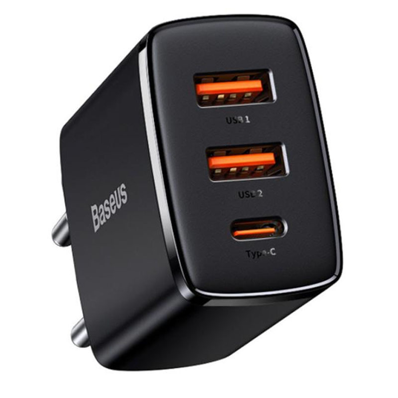 СЗУ Baseus Compact Quick Charger 30W QC+PD (2USB-A/1C) (CCXJ-E) Херсон - изображение 5