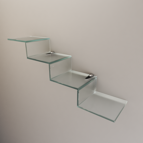 Полиця з матового скла 800х200х300 мм. Киев - изображение 1