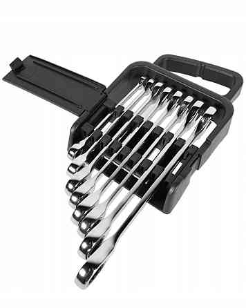 Набор ключей трещоточных комбинированных 8-19мм 8ед. СТАНДАРТ NGW8ST Харків