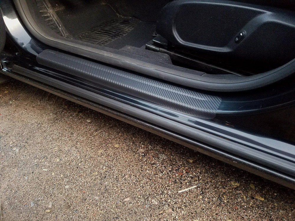 Наклейки на пороги авто карбон 4 шт Борисполь - изображение 7