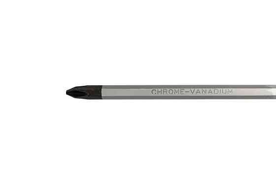 Отвёртка ударная крестовая магнитная MASTERTOOL EXTERNAL HEX PH2х100 мм ручка с TPR покрытием 49-621 Харків