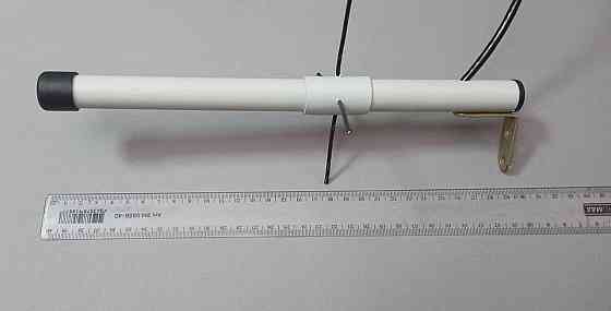 Антенна 1150-1250 МГц 6 дБ 50 Вт круговая DN111206W, SMA-male разъем, светло-серая Днепр