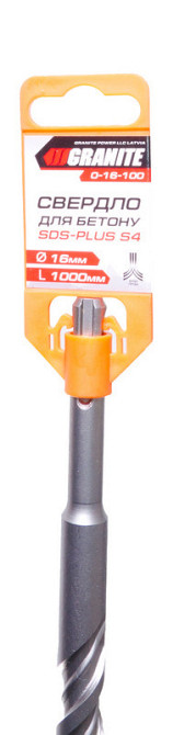 Сверло для бетона GRANITE SDS-PLUS S4 16х1000 мм 0-16-100 Харків - зображення 2
