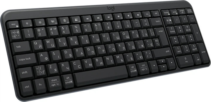 Клавиатура компьютерная безпроводная Logitech K250 Wireless Keyboard Graphite L920-013822 графитовая Київ - зображення 1