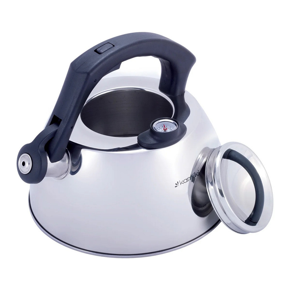 Чайник Kamille со свистком и термометром 3 л Одеса - зображення 2