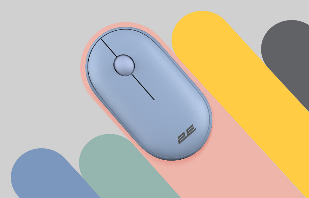 Мышь компьютерная безпроводная 2Е Silent WL BT Stone blue 2E-MF300WBL синяя Київ - зображення 2