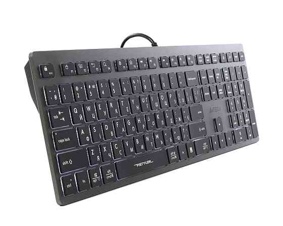 Клавиатура компьютерная проводная A4Tech FX60HUSB(Grey)Whitebacklit серая Київ