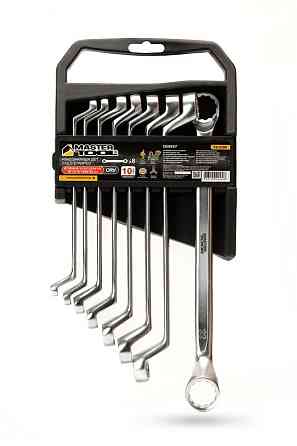 Ключи накидные MASTERTOOL COLD STAMPED набор 8 шт (6х7-20х22 мм) CrV DIN897 72-3208 Харків