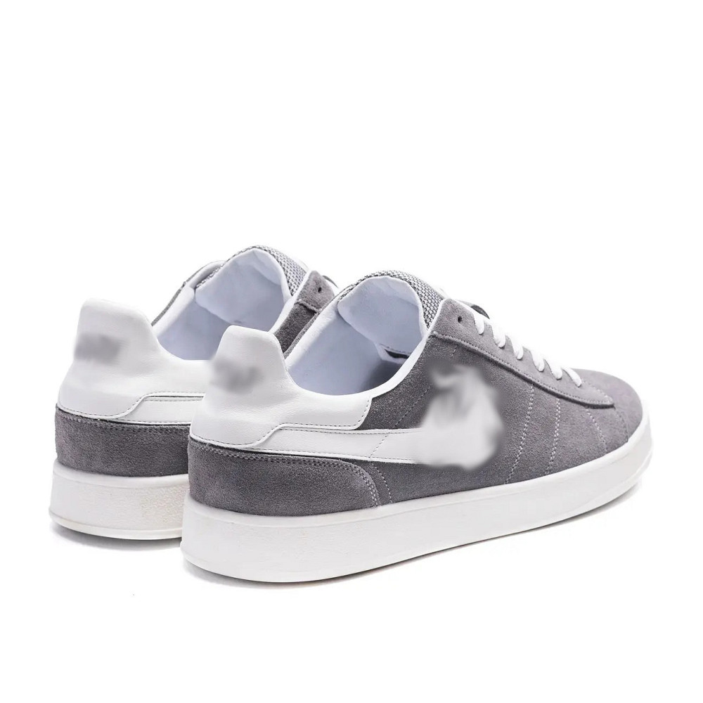 Мужские кожаные кеды Grey Київ - зображення 8