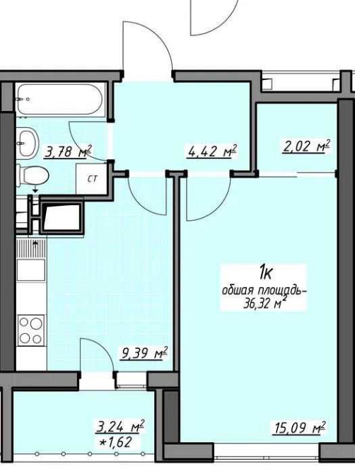 продажа 1-к квартира Одесса, Киевский, 44000 $ Одеса - зображення 6