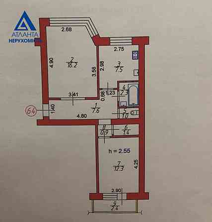 продажа 2-к квартира Луцк, 47000 $ Луцк