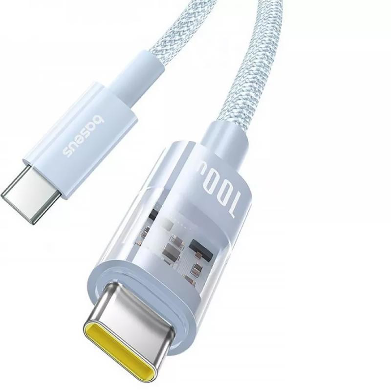 Дата кабель Baseus Gem Fast Charging Type-C to Type-C 100W (2m) (P10373000111-01) Херсон - зображення 2
