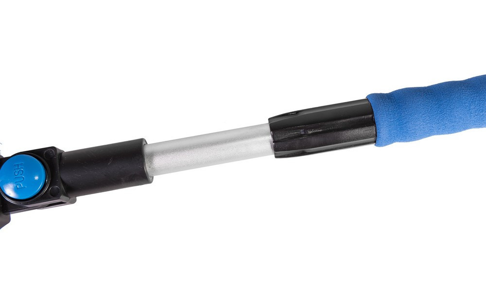 Щетка для снега автомобильная MASTERTOOL со скребком 100 мм и водосгоном алюминиевая телескопическая Харків - зображення 3