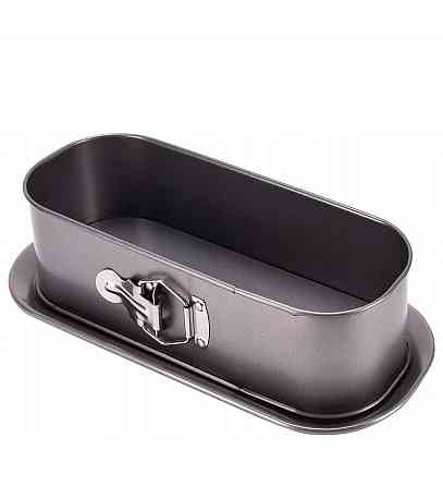 Форма для запекания Kamille 34.5*15.5*8см из углеродистой стали прямоугольная серая КМ6042 Одеса