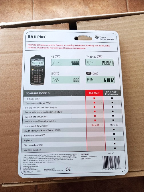 BA II Plus Texas Instruments Финансовый калькулятор Київ - зображення 2