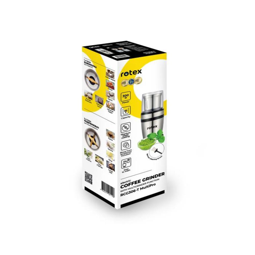 Кофемолка Rotex MultiPro RCG306-T 300 Вт серебристая Киев - изображение 7