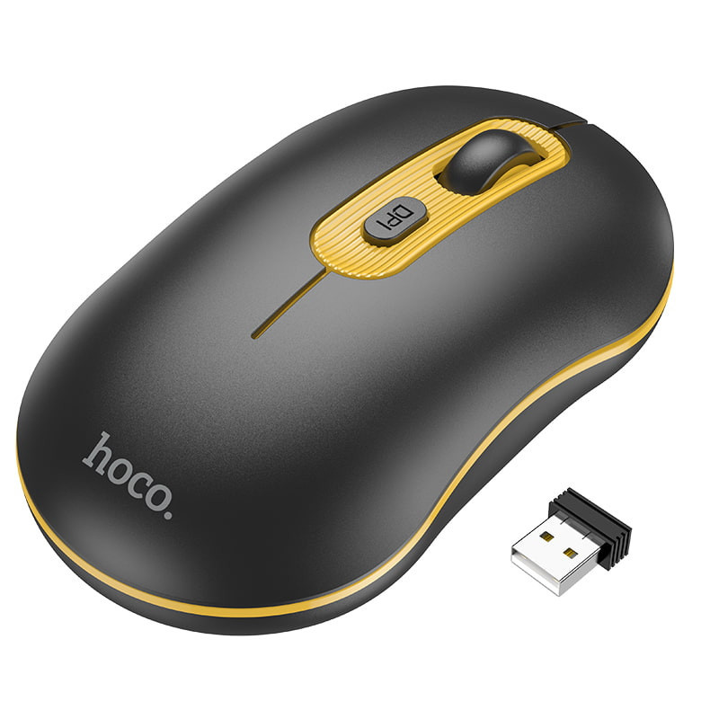Мышь беспроводная Hoco GM21 Platinum 2.4G Херсон - зображення 1