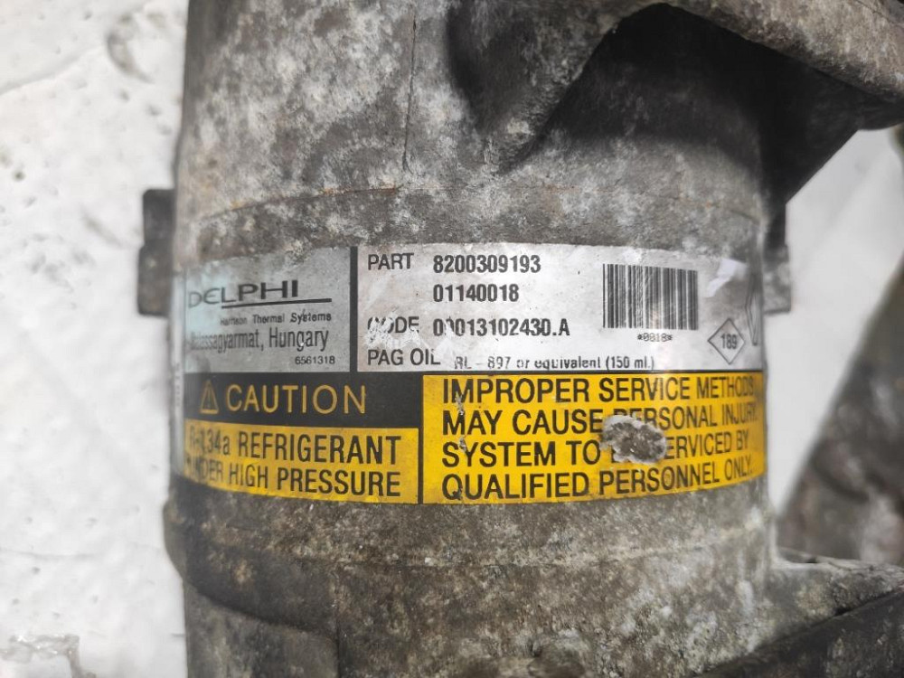 Компрессор кондиционера Renault Scenic II 1.9 dci 2003-2009 (8200309193) Ковель - изображение 3