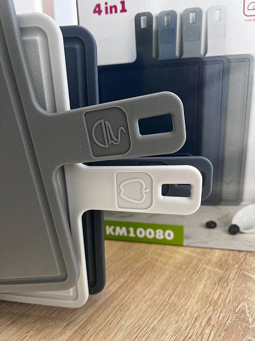 Набор разделочных досок Kamille с подставкой 37х23см KM10080 Одесса - изображение 11