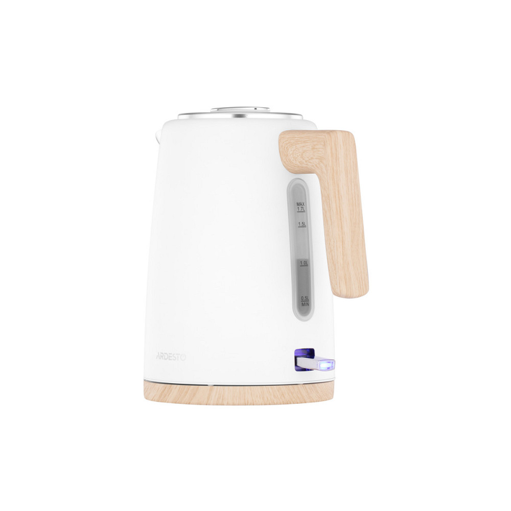 Электрочайник Ardesto EKL-F420WWD 1.7 л белый Київ - зображення 4