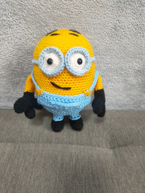 Міньон Боб іграшка м'яка в'язана весела дитяча ручна робота Нововолинськ - зображення 1