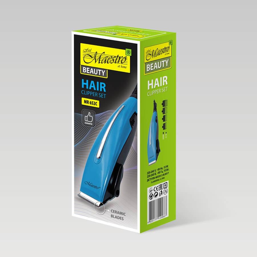 Машинка для стрижки волос Maestro MR-652С 15 Вт Київ - зображення 6