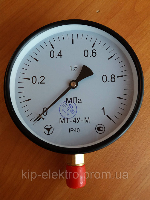 Манометр МТ-4У-М от 0 до 1 МПа (10 кгс/см2) - аналог МП4-У, МП4-У2, ДМ 05160, ДМ 05-МП-4У, МТП-160,  Київ - зображення 2