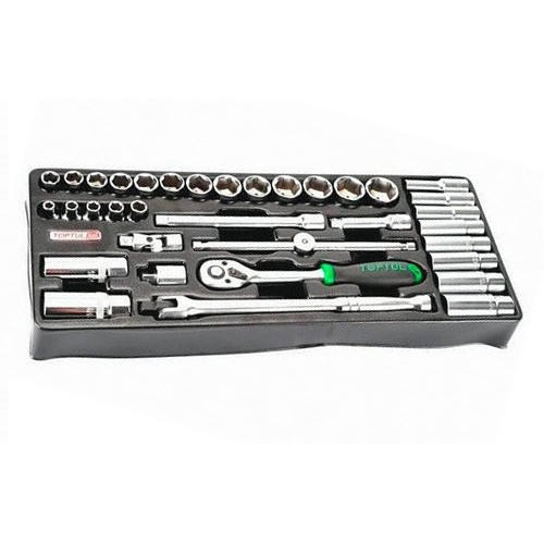 Набор инструмента головки с трещоткой 3/8" 35ед. (в ложементе, тип В) TOPTUL GTB3503 Харків - зображення 1