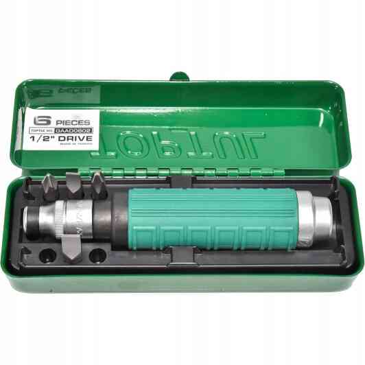 Ударно-поворотная отвертка с насадками TOPTUL 6 ед. GAAD0602 Харків