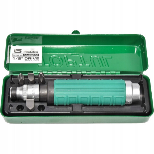 Ударно-поворотная отвертка с насадками TOPTUL 6 ед. GAAD0602 Харків - зображення 2