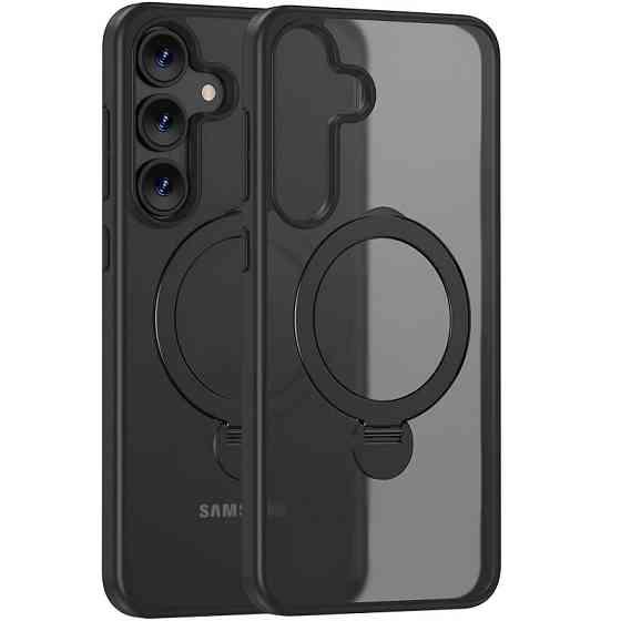 TPU+PC чехол MagSafe Colorful HQ Ring для Samsung Galaxy S25+ Херсон