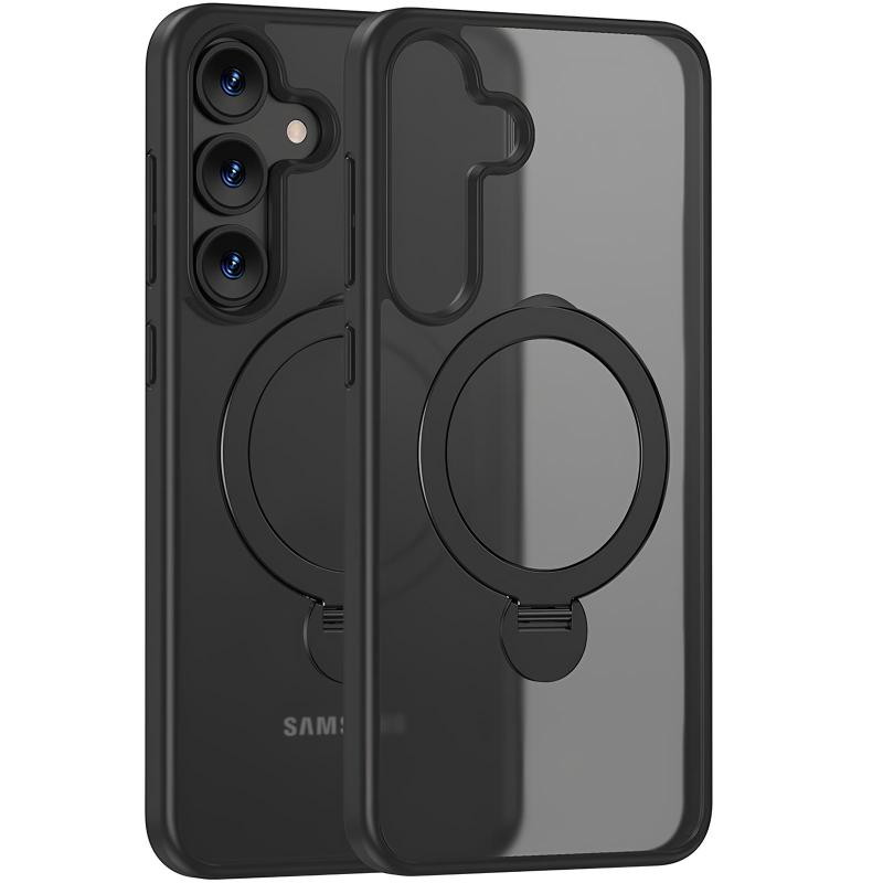 TPU+PC чехол MagSafe Colorful HQ Ring для Samsung Galaxy S25+ Херсон - зображення 1