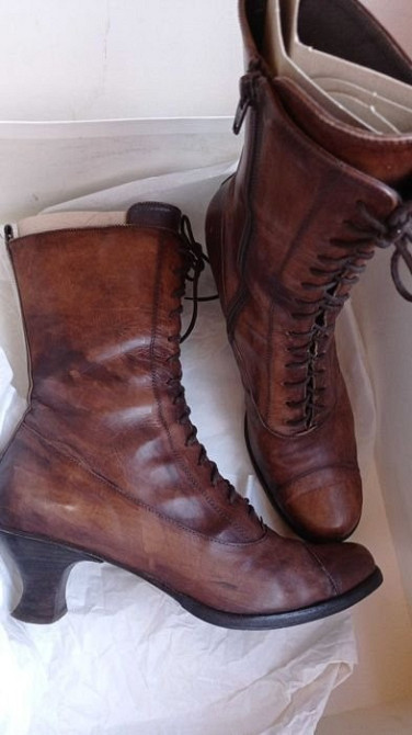 Модельные ботинки, ботильоны, полусапожки Vero Cuoio Италия р. 40 Кожа Київ - зображення 4