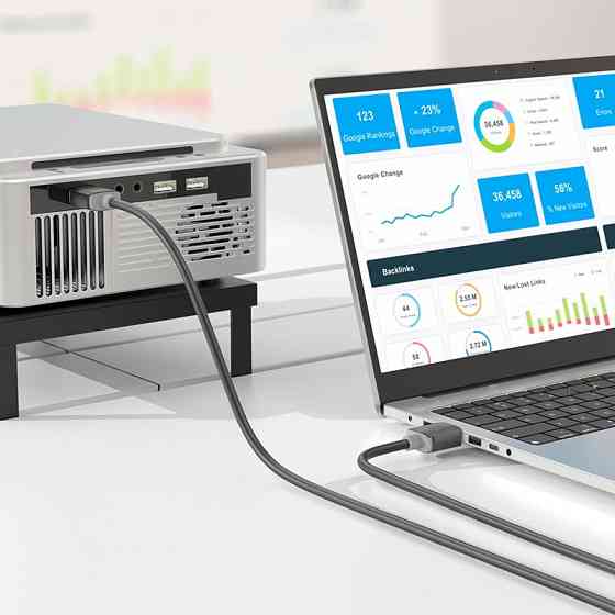 Дата кабель Hoco US08 HDTV 2.0 male to male 4K HD (3m) Херсон