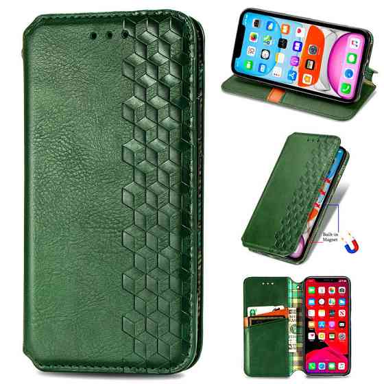 Кожаный чехол-книжка GETMAN Cubic (PU) для Samsung Galaxy A12 / M12 Херсон