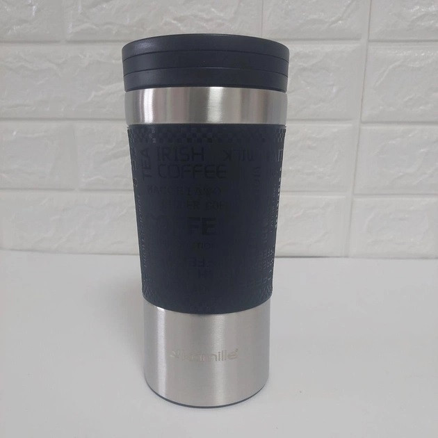 Термокухоль Kamille KM-2156-Black 380 мл чорний Київ - зображення 1