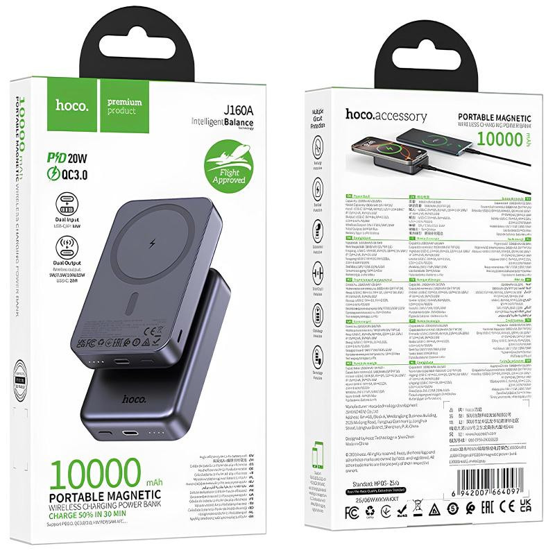 Портативное ЗУ Power Bank Hoco J160A Original PD20W с БЗУ 10000 mAh Херсон - зображення 2