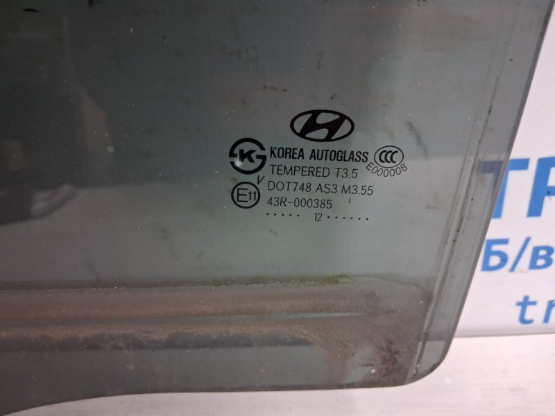 Стекло двери заднее левое Hyundai Santa fe CM 2.2 DIESEL D4HB 2005 (б/у) Киев - изображение 3